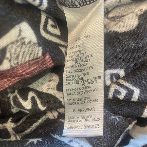 Disney Velour Nightmare Before Christmas Sleep Pant Jogger SZ 3X - Picture 4 of 4